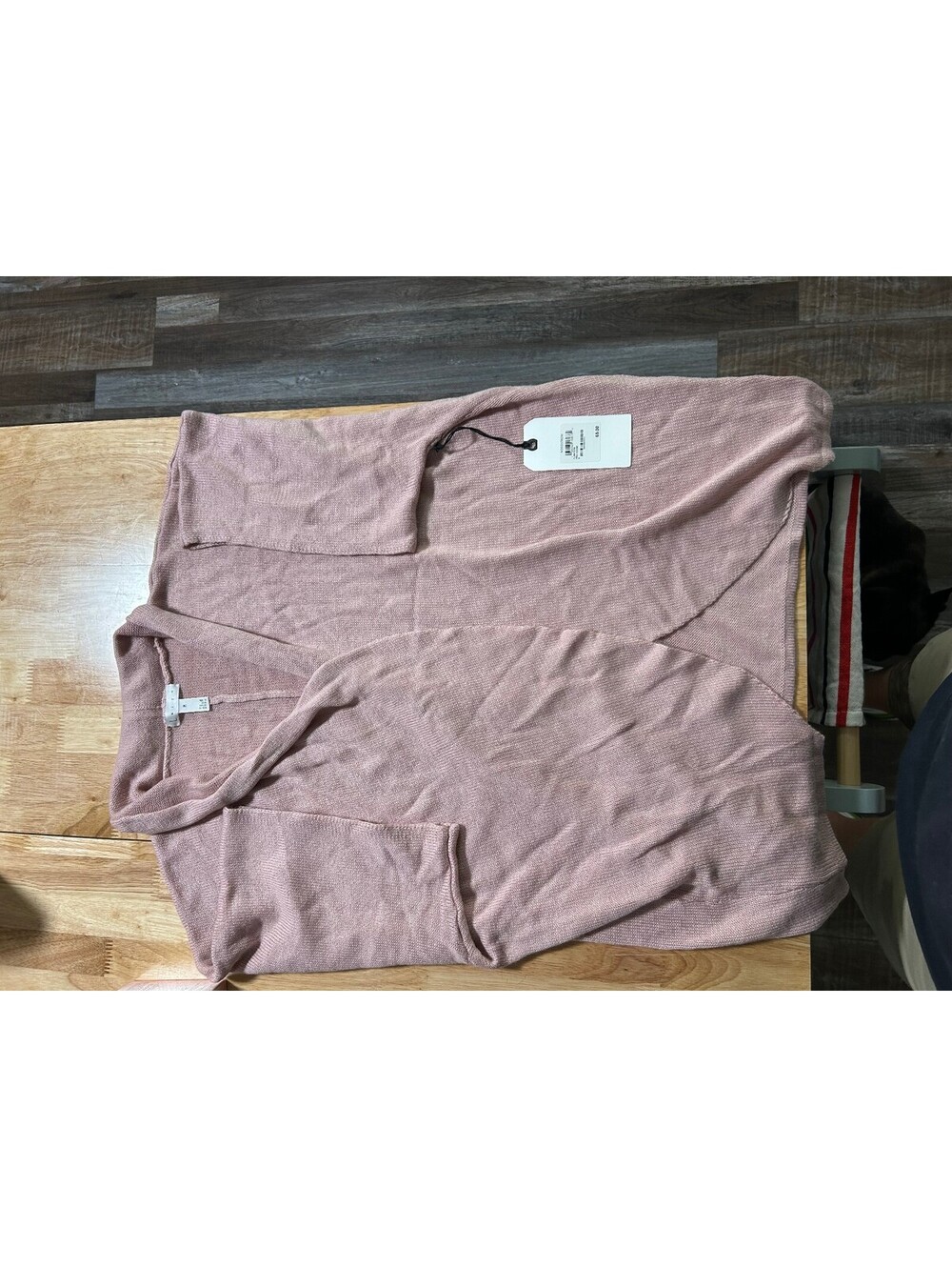 Leith Pink Medium Knit Cardigan Sweater